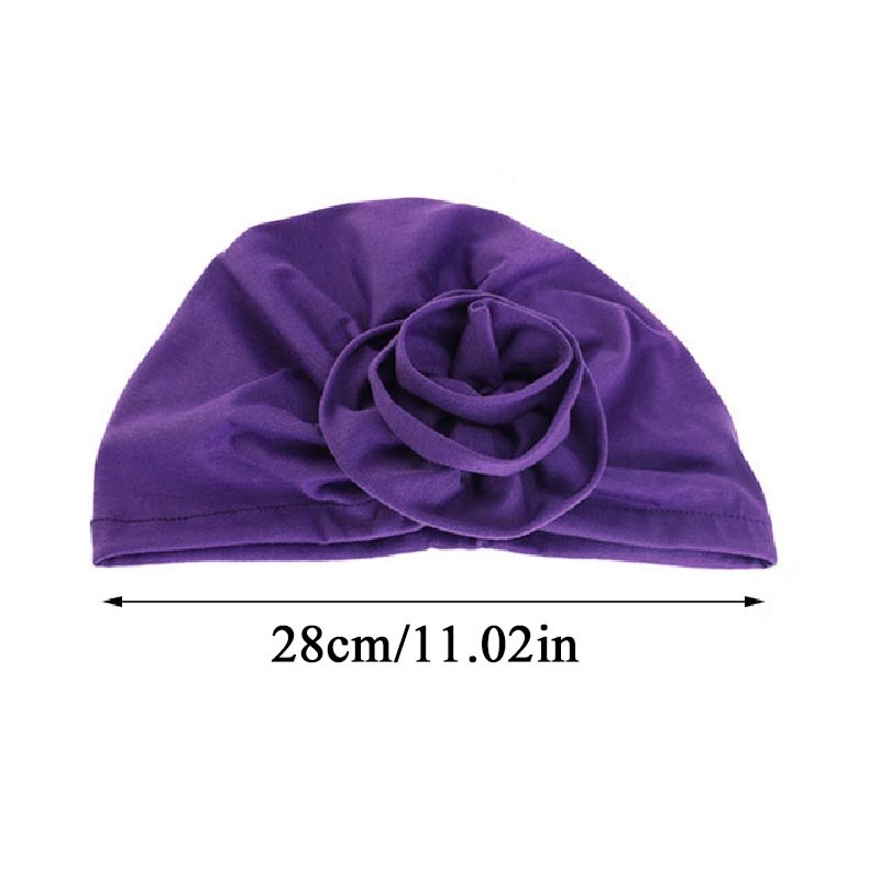 Soild Floral Floral Women Turban Hat bohemian top flower turban african twist headwrap Ladies Hair Accessories India Hat