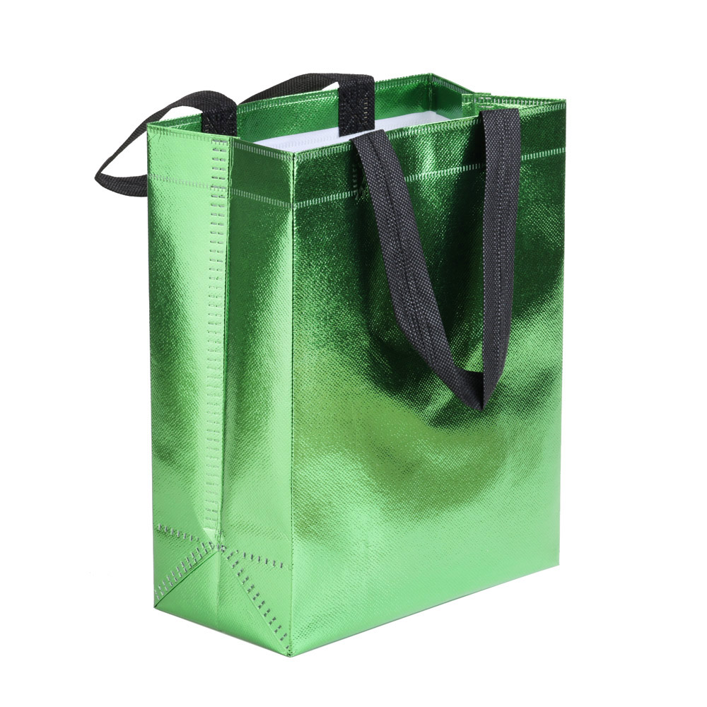 Bolsa de compras colorida de , bolsas de tela no tejida con asa, bolsas de embalaje de para de boda, postre, dulces, bricolaje, 2/5 Uds.