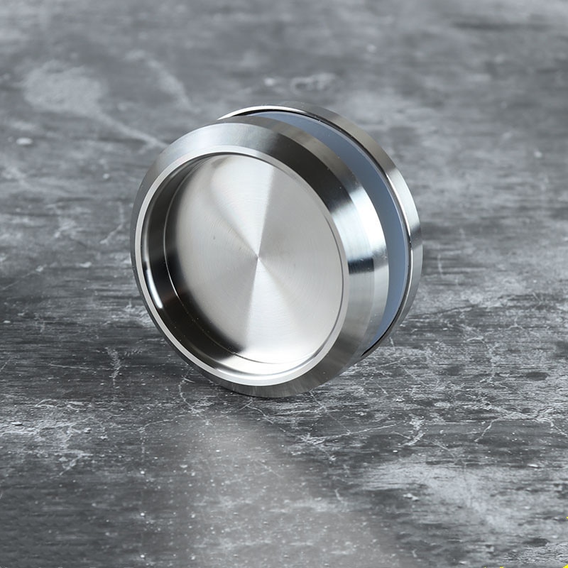 Manija de puerta de vidrio de acero inoxidable, tirador doble interior y exterior de 68mm, perilla oculta, herrajes para muebles de armario de ducha de baño