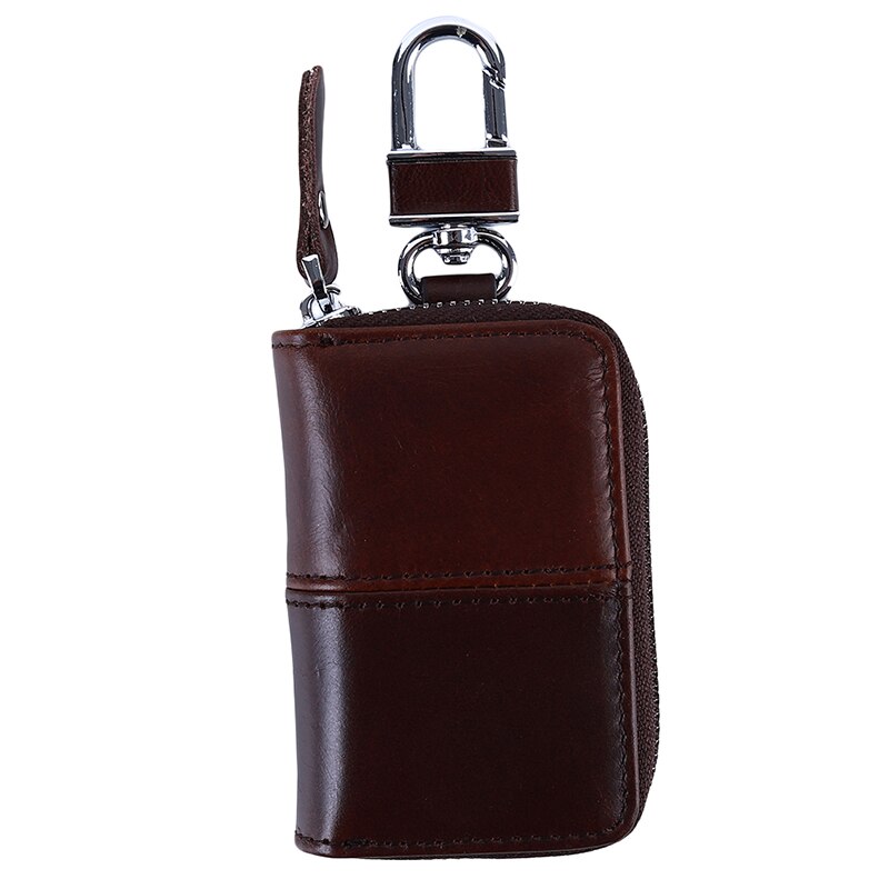 Pu lederen autosleutel portemonnees heren sleutelhouder huishoudster sleutels organizer dames sleutelhanger hoes rits sleutel etui tas portemonnee: Koffie splicing