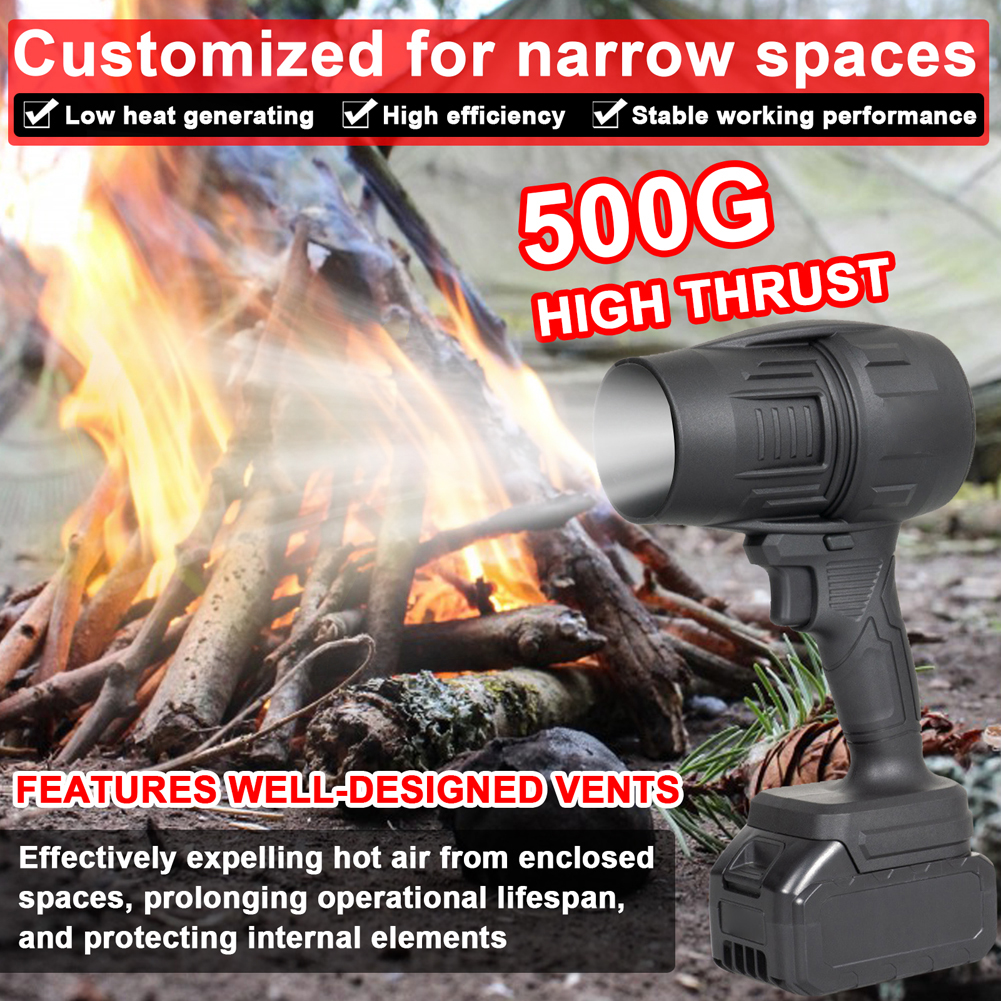 Ventilador Turbo de 1000W, ventilador violento de 500g de empuje, velocidad continua, soplador de hojas Turbofan de alta potencia, Mini ventilador de chorro de mano para batería Makita
