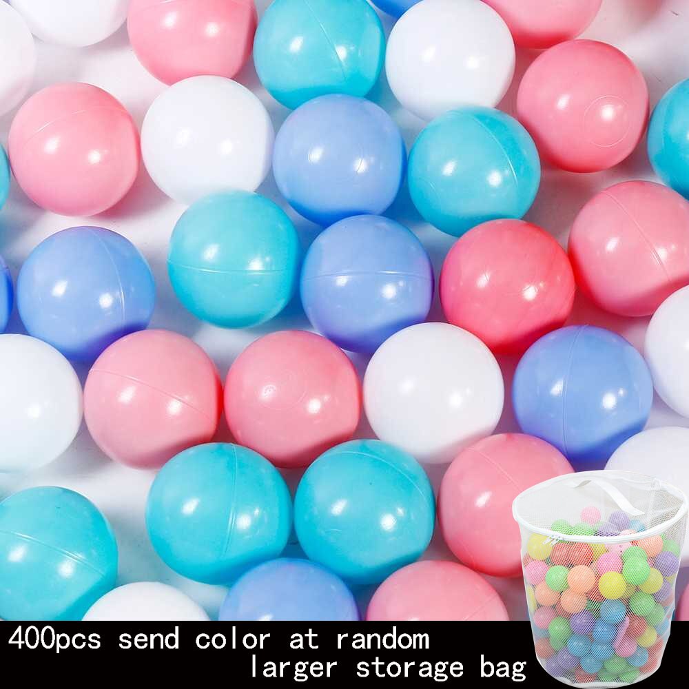 400Pcs/Lot Plastic Balls Pouch Packaging Dry Pool Wave Game Kids Sport Outdoor Fun Swim Pit Soft Ocean Sphere Colorful Balls: WJ3251B WJ3251-DZ