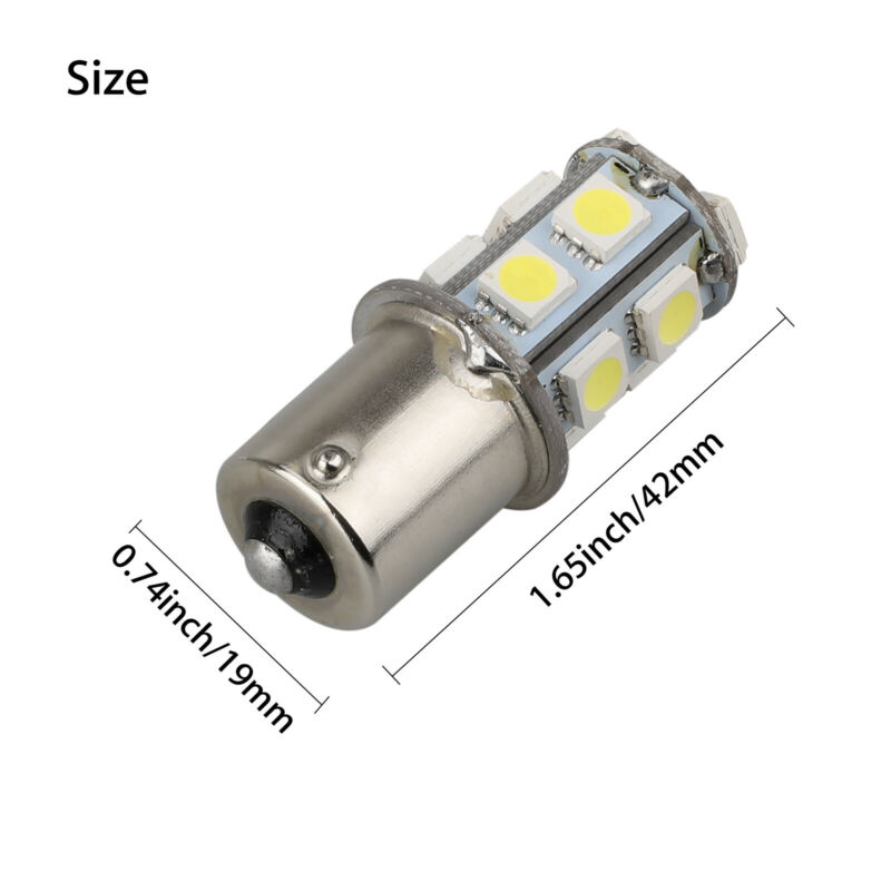 20 st bil led lampor 6000k 12v vita båt husbil parkering blinkers lampor set