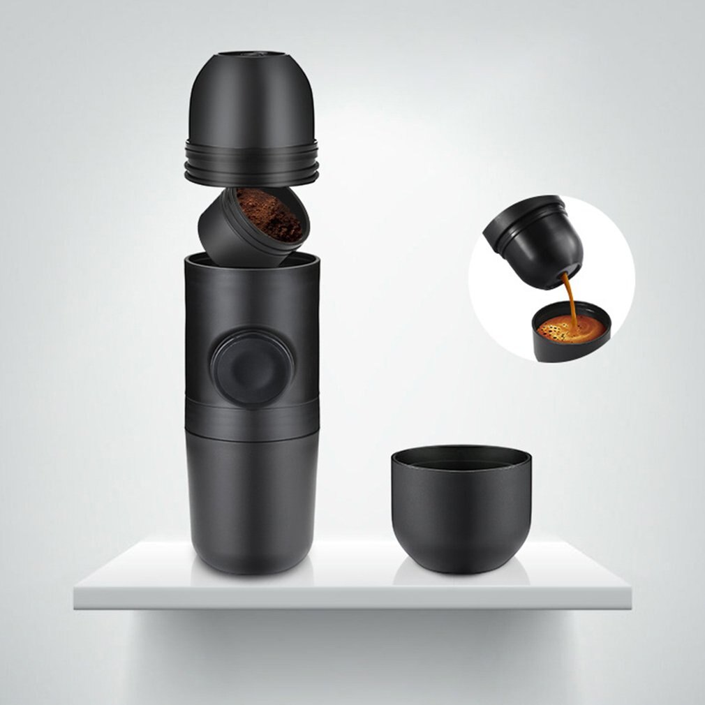 Portable Manual Coffee Maker Mini Coffee Maker Handheld Press Coffee Machine Press Cup Family Travel