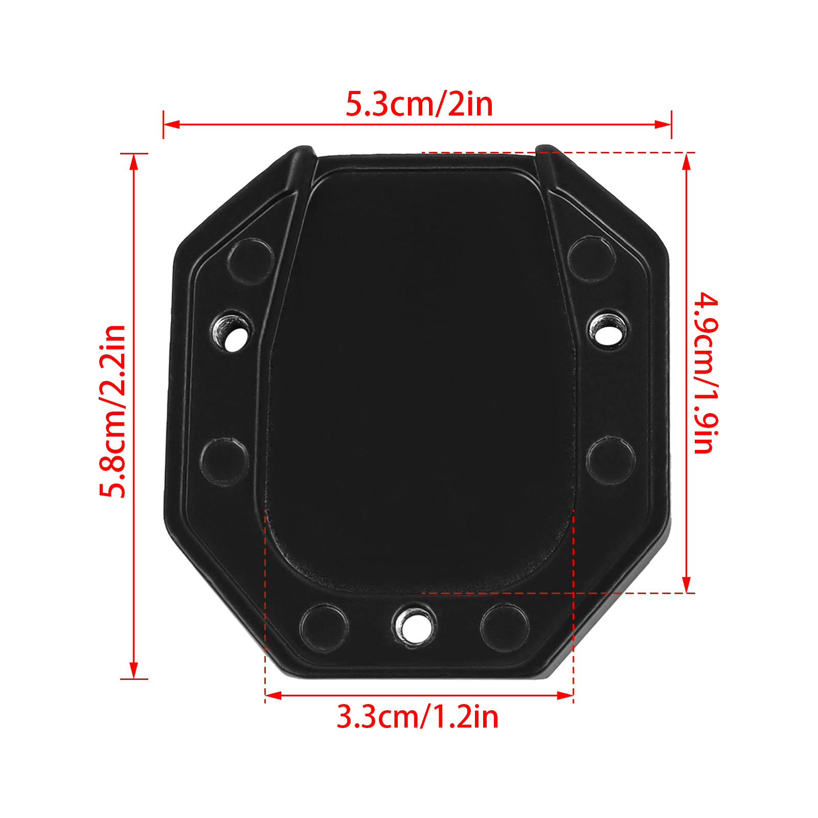 Accessori moto Scooter universali piastra di prolunga per cavalletto CNC supporto laterale per piede supporto Base antiscivolo cuscinetto ingranditore
