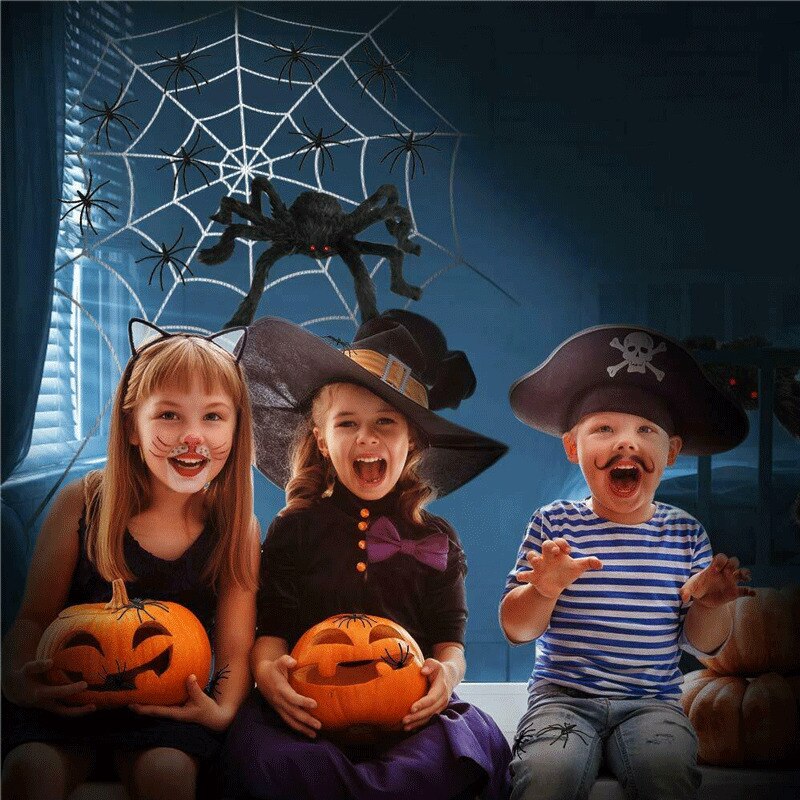 Halloween Spider Decoration Black Giant Scary Haunted House Prop Indoor Outdoor Decoration