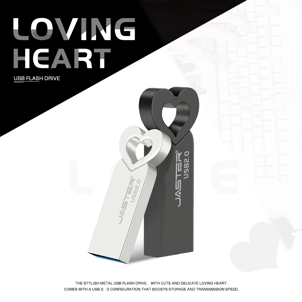 JASTER-memoria USB de alta velocidad, Pendrive de 64GB, 32GB, capacidad Real,