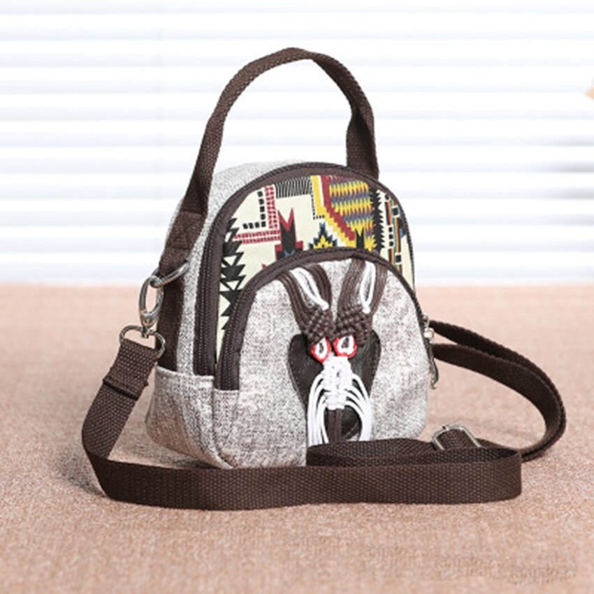 Britischen Wind Hand-gewebte ethnische Wind Mini schulter tasche praktische dauerhaft multi-schicht leichte kreuz-auf Beinen freizeit reisetasche: qian hui