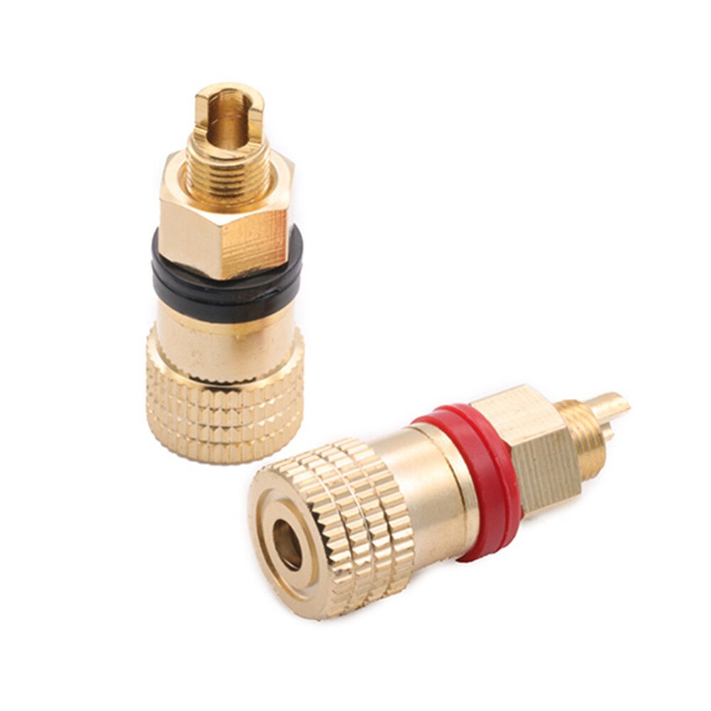 Connecteur de connexion R, borne de haut-parleur, en cuivre pur, courant élevé, Terminal de câble HIFI, connecteur de batterie au Lithium, 2 pièces