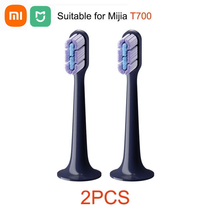 Xiaomi Mijia cabezal de cepillo de dientes eléctrico sónico T100 T200 T300 T301 T302 T700 cabezales de cepillo de dientes de repuesto cepillo de cerdas suaves DuPont: YELLOW
