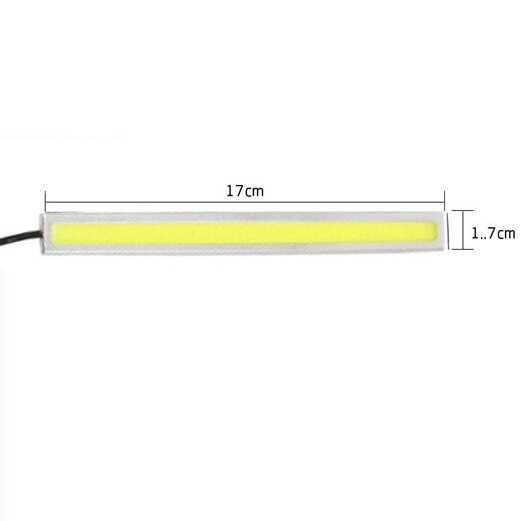 2 stks Waterdichte 17 cm COB DRL LED Parkeer LED DRL Dagrijverlichting Auto Lamp Voor Universal Auto lichtbron