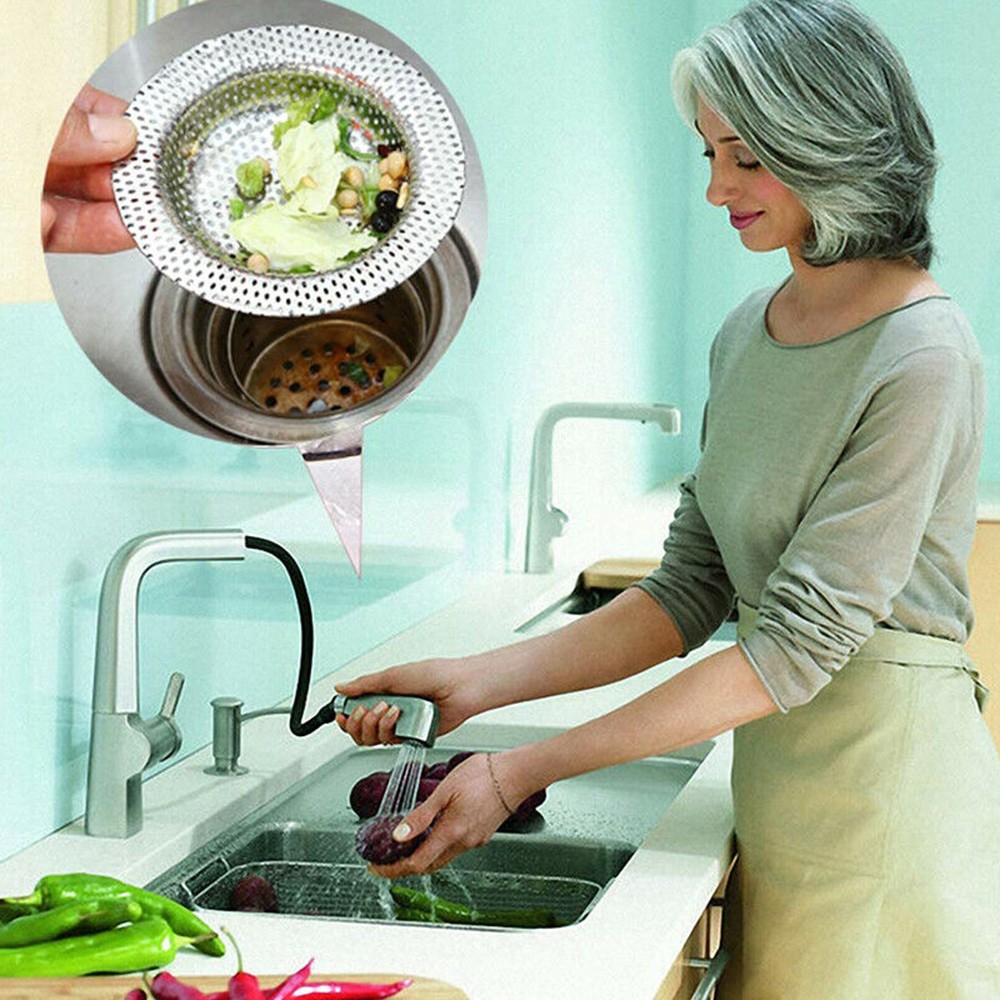 Badewanne Waschbecken Dusche Lebensmittel Haar fänger Abfluss schraube Filter ieb Edelstahl Küchen spüle Filter Küchen spüle Zubehör