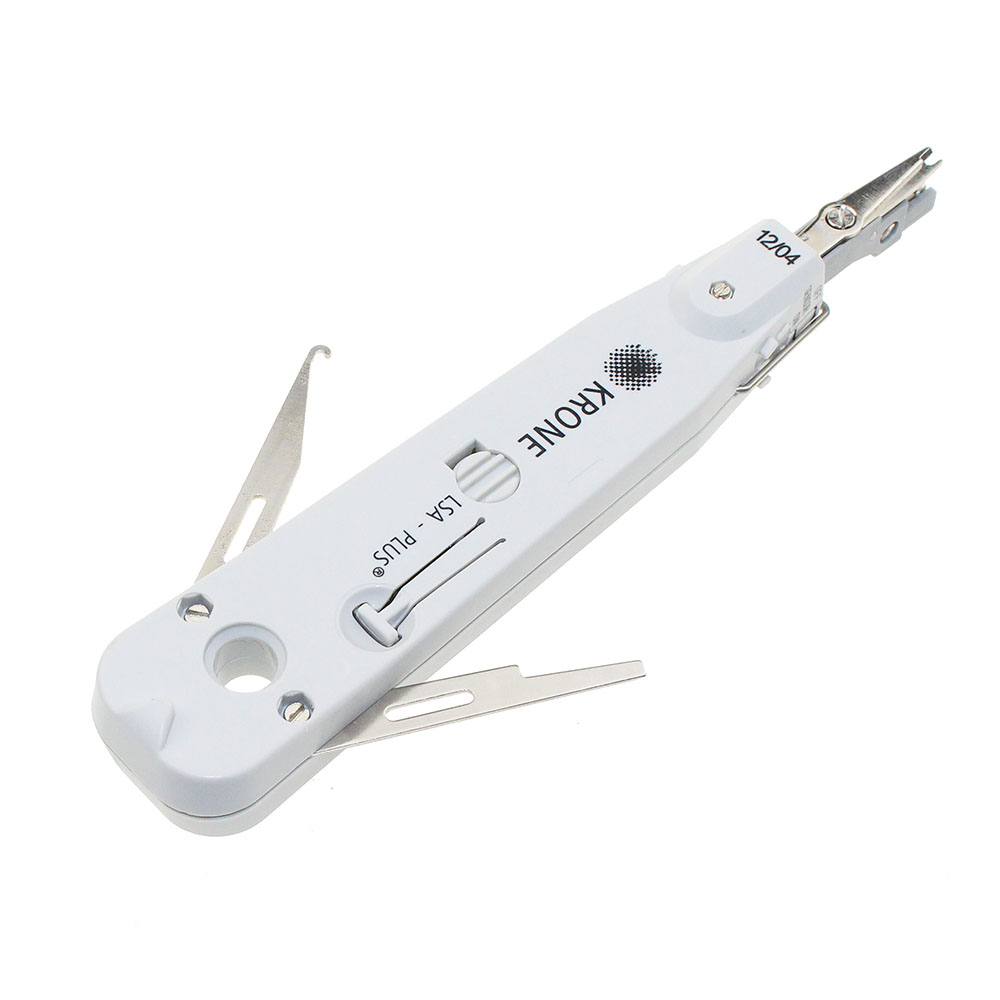 Silver KRONE LSA-Plus Punch Down Tool Kit with Sensor for Telecom Phone RJ11 Wire Ethernet Network Cat5 RJ45 Cable: Default Title