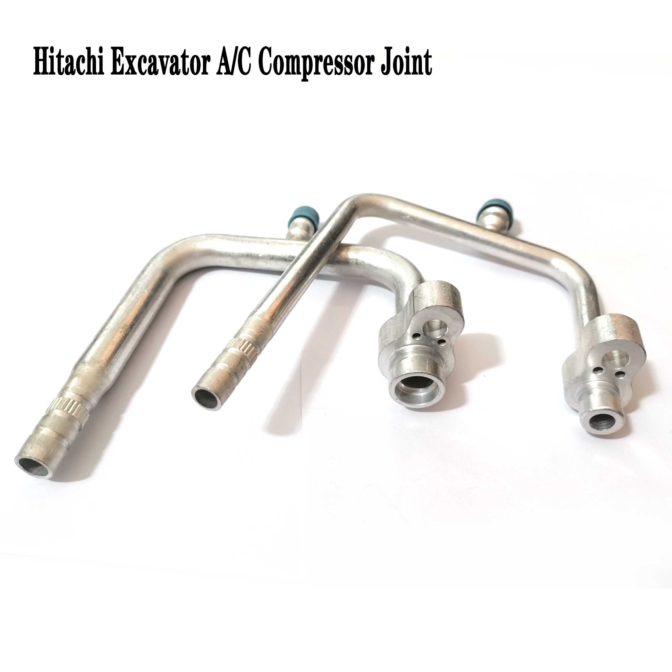 1Pair Hitachi Excavator Air Conditioner Compressor High and Low Pressure Pipe Joint Auto AC Pipe Hoses Fittings