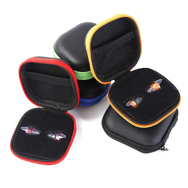 Tapones para los oídos reutilizables DJ, barra para dormir, con cancelación de ruido, de silicona suave, con paquete de tapones para los oídos