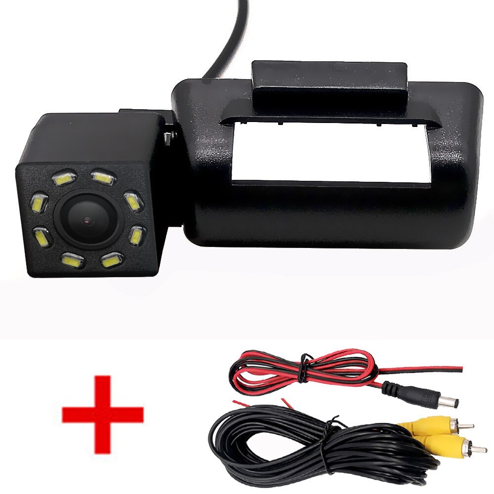 Fisheye HD Dynamic Trajectory Wireless Car Rear View Backup Parking Camera For Ford Transit Connect MK6 MK7 Transporter Tourneo: Wire 8LED / Fixed Parking Line