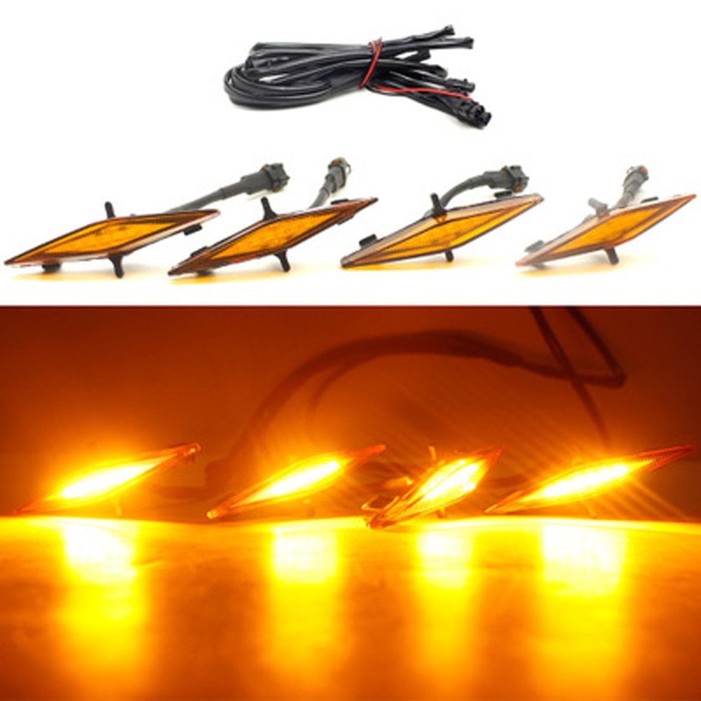 Set Grille Led Verlichting Abs Lamp Voor Toyota 4Runner Trd Pro Grille Accessoires Auto