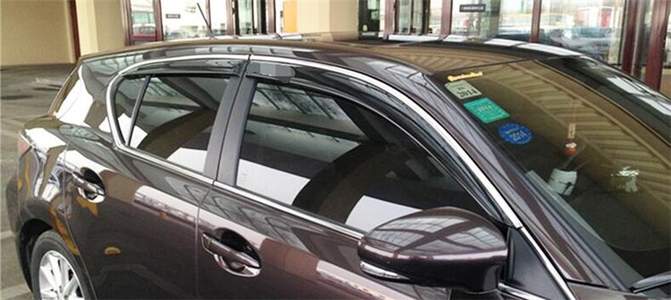 Voor CT200H lexus Plastic Window Visor Vent Shades Zon Regen Deflector Guard Voor CT200H lexus Auto Accessoires 4 stks/set