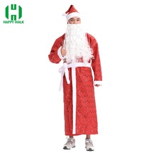 Rusland Kerst Kerstman Kostuum Cosplay Kerstman Kleding Xmas Pak Kerst Kostuum Fancy Dress Voor 175 cm-198 cm Volwassenen