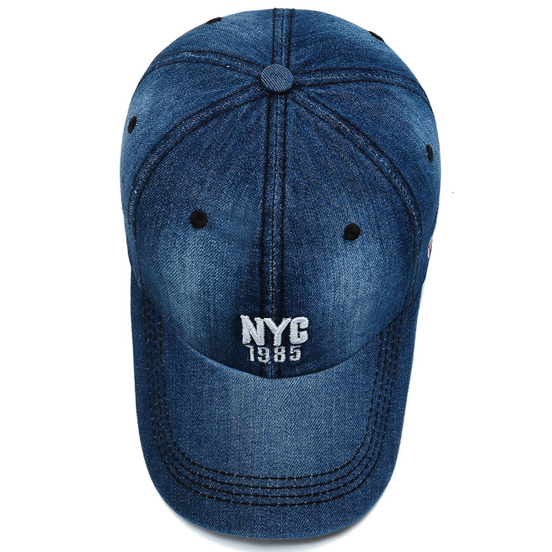 Denim Gewassen Baseball Cap Mannen En Vrouwen Casual Mode Sport Cap Persoonlijkheid Trend Cap Zomer Outdoor Zonnehoed