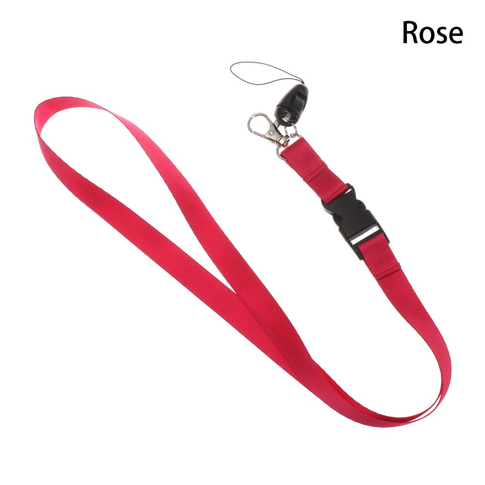 Moda kolorowe smycz na telefon osobowość smycz na szyje smycze klucze ID Card Gym pasek do telefonu komórkowego USB smycz na identyfikator liny kamery: Rose