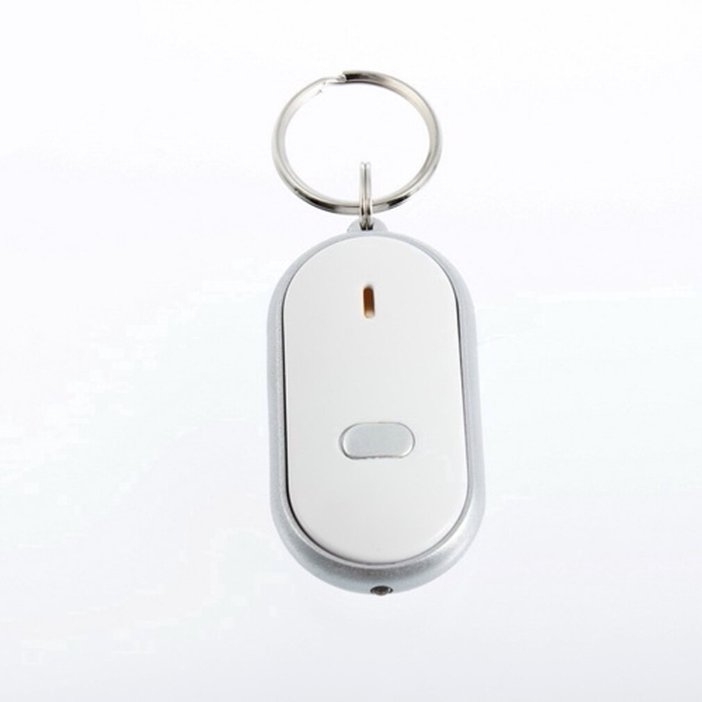 Nuovo 1pc HA CONDOTTO LA Luce Della Torcia A Distanza di Controllo del Suono Lost Key Finder Locator Keychain Portachiavi