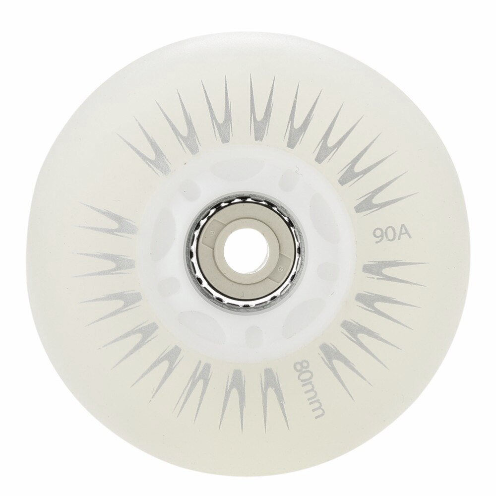 80mm 90a inline rullskridskor 4/2 st ledde glidande skridskor blinkande hjul rullar slitstarkt självlysande ersättning för rullblad
