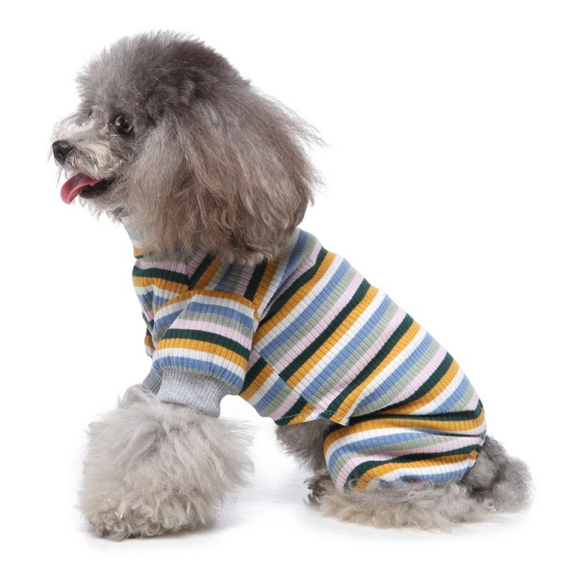 2-Pack Striped Dog Cotton Bibs main image 1