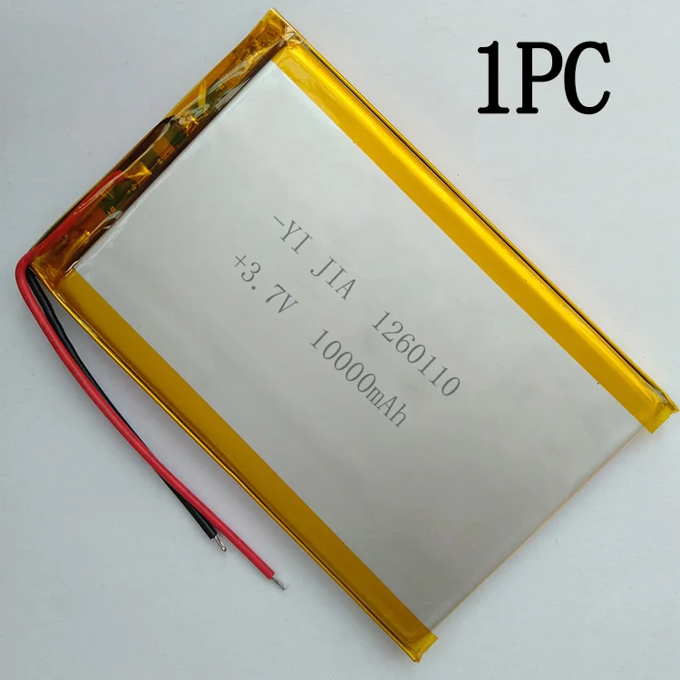 1260110 3.7V 37Wh 10000mAh Rechargeable grande Lipo charge ternaire Lipo Lithium polymère batterie capacité réelle pour batterie externe: Rose