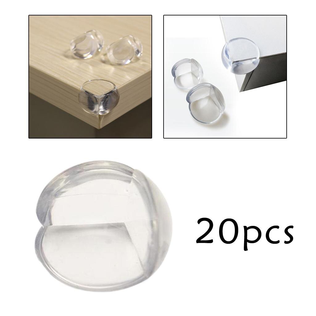 Protecteur d&#39;angle transparent, épais, facile à utiliser pour les enfants, 20 pièces