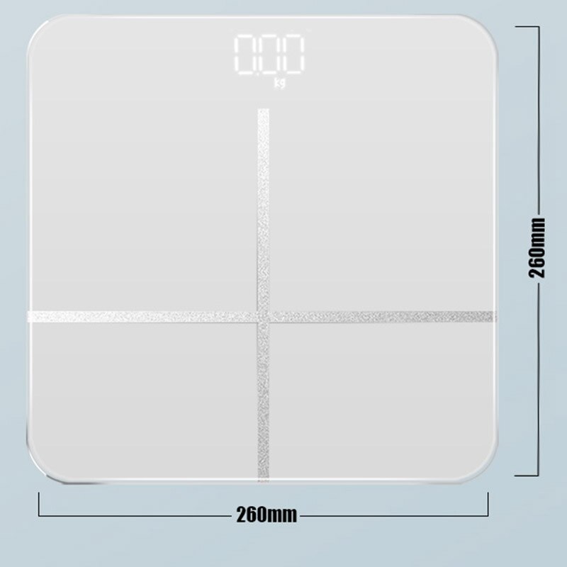 Bathroom Body Scale LCD USB Charging Smart Electronic Scales Body Weight Balance Digital Weighing Scale