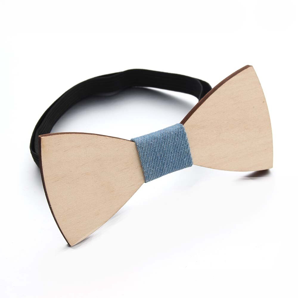 Men's Solid Wood Bow Tie For Man Popular Wood Casual BowTie Handmade Skinny Wedding Casual Tie Wooden Butterfly