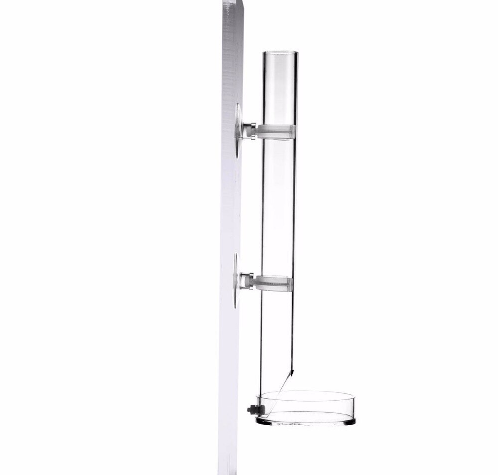 Red bee shrimp feeder long tube bottom fish arcylic aquarium fish marine coral reef tank