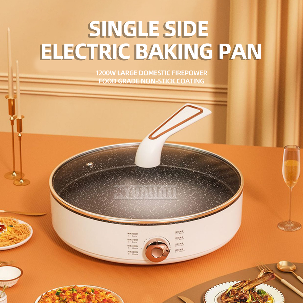Multifunktion ale Antihaft-elektrische Pfanne Haushalt automatische Pfannkuchen hersteller Pizza Backform