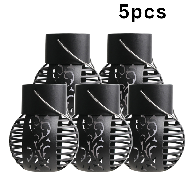 Luces solares para exteriores, linterna Retro, lámpara de llama colgante, iluminación de paisaje, luces de suelo, foco, decoración de jardín y hogar: RGB