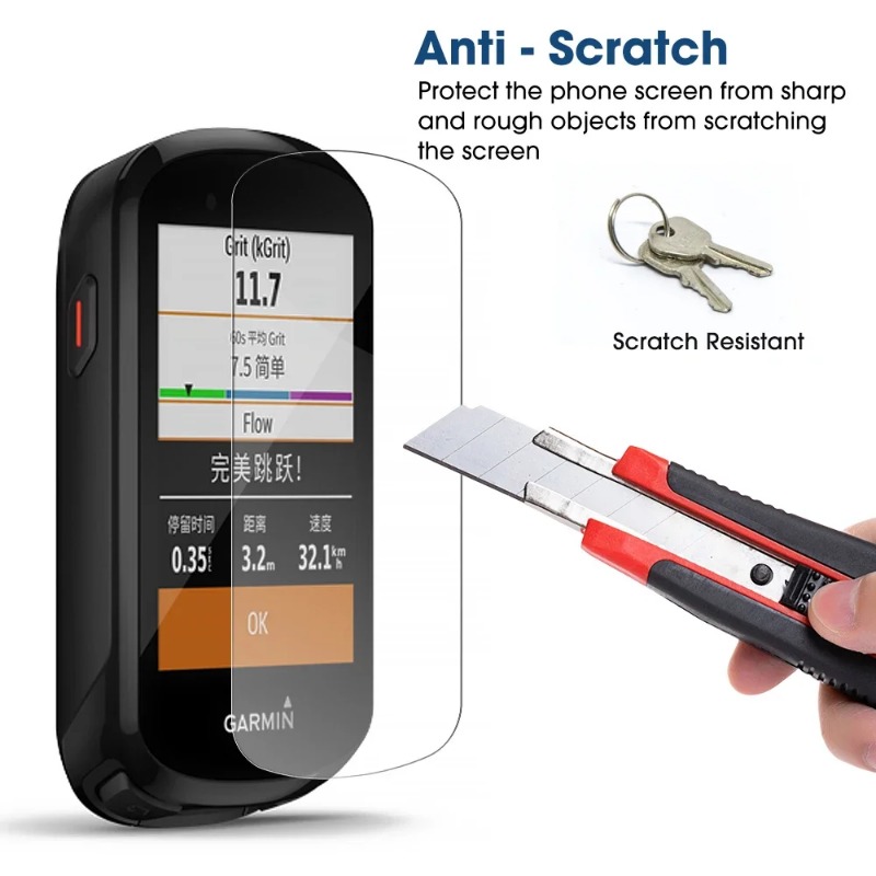 3-1 Uds vidrio templado para Garmin Edge 1040 1030 830 840 520 530 540 Protector de pantalla para cronómetro GPS de bicicleta para Edge Explore 2