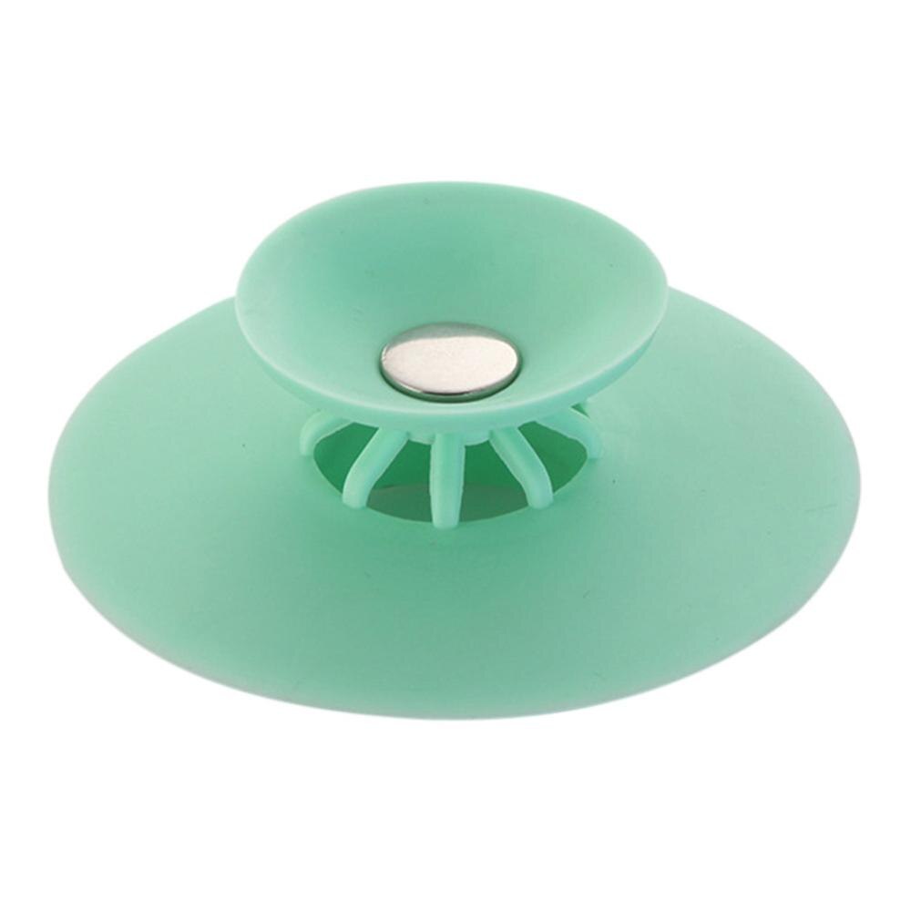Silikonowe kółko sitko robić zlewu filtr korek wodny odpływ podłogowy wyłapywacz włosów zatyczka robić wanny korek robić zlewu kuchennego: zielony