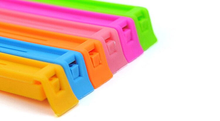 Hjemmemat lukk klips forseglingsposer oppbevaring forseglingsstenger sealer klips 10.5*1.4cm 1376