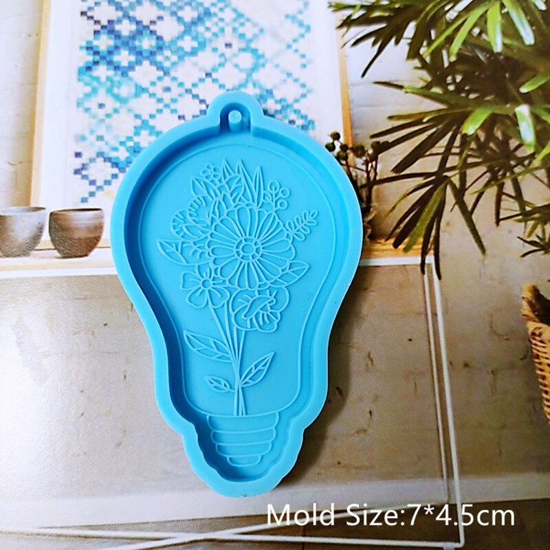 Handmade Earrings Epoxy Resin Mold Keychain Pendant Silicone Mould DIY Crafts Jewelry Necklace Casting Tools