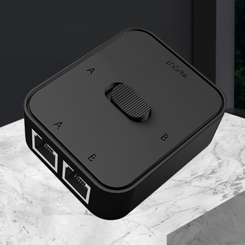 Selettore switch di rete RJ45 a 2 porte 2 in 1 uscita/1 ingresso 2 uscite Switcher di rete Splitter Switch di rete Distributore di rete Gigabit