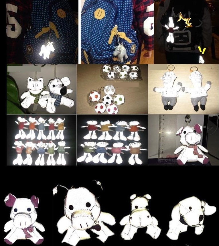 children's Backpack Pendant Reflective Warning Pendants