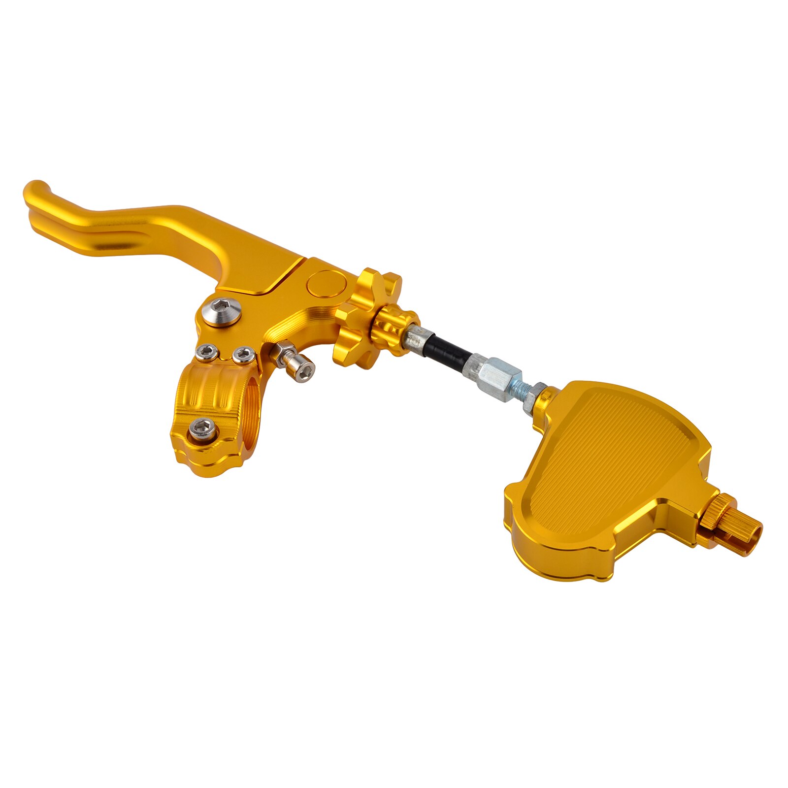 Levier d&#39;embrayage court, système de câble facile à tirer, pour Kawasaki Z650 Z750 Z900 Z800 Z1000 ZX6R ZX10R KX125 KX250 KX250F KX450F KLX: Set Gold