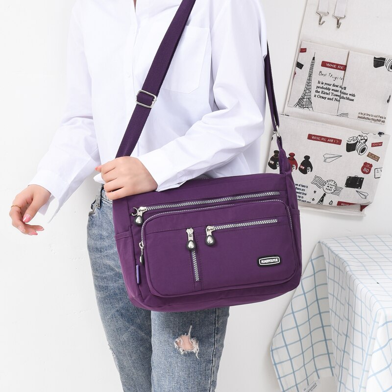 Nylon Crossbody Tassen, Een Schouder Crossbody Tassen, Vrouwen Casual Mode Tassen, vrouwen Multi-Pocket Crossbody Tassen, Multi-Funct