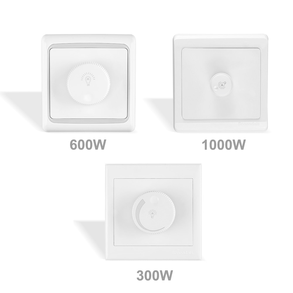 Led Scr Dimmer Muur Schakelaar 300W 600W 1000W AC220V Led Dimmen Controller Voor Dimbare Plafond Licht Downlight spotlight