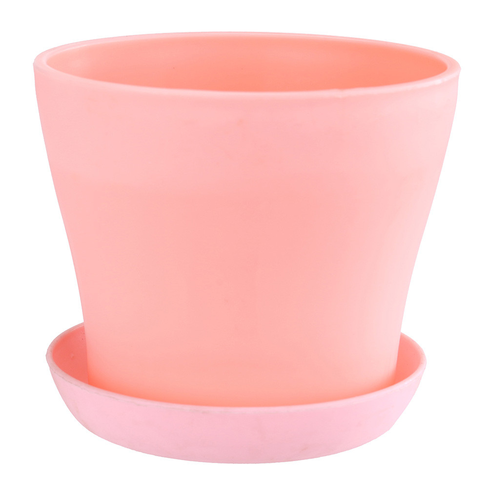 flowerpot plastic decorative Garden petit pot Unbreakable macetero plastico planten pot Succulent indoor plant pot plastique: pink 