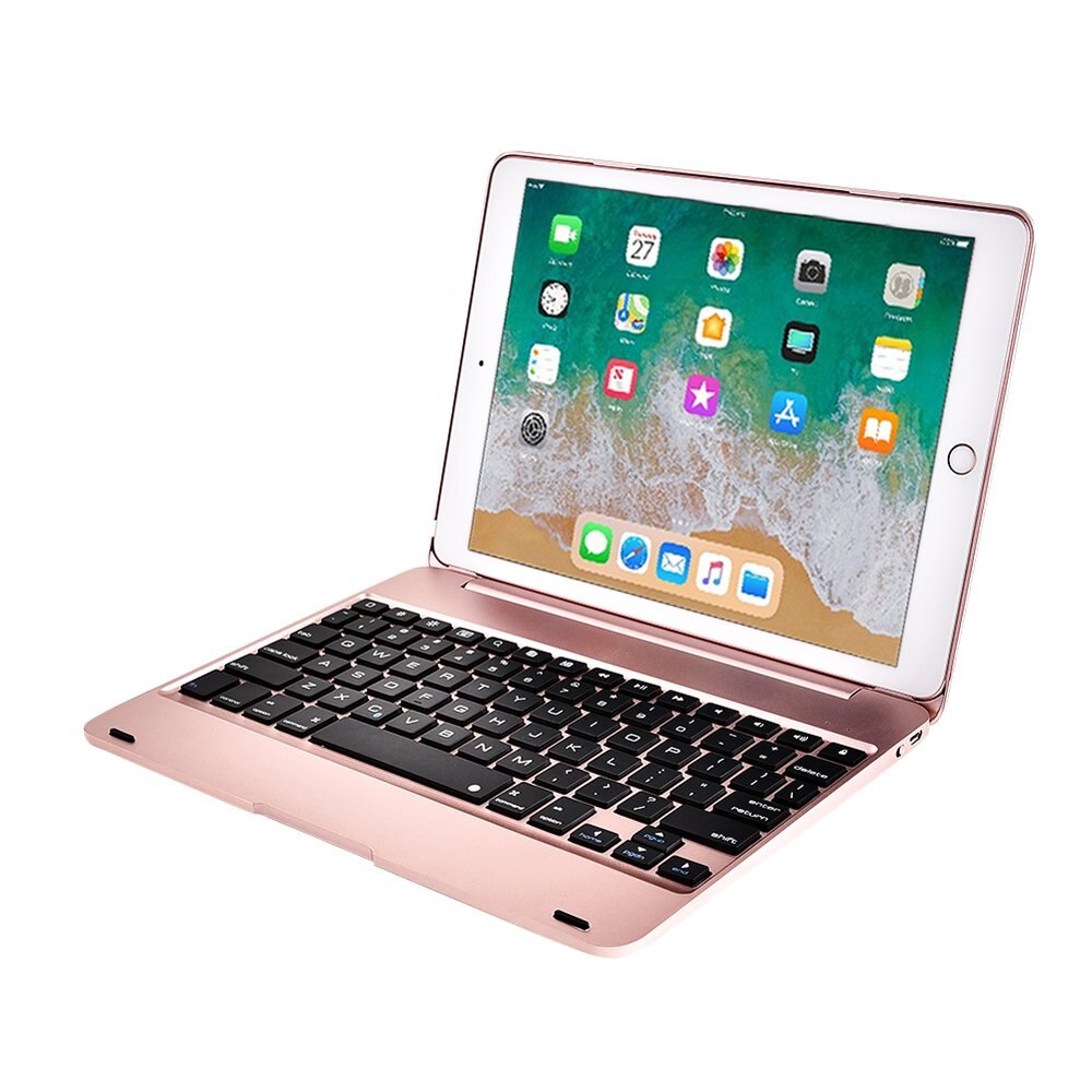Smart flip cover til apple ipad 9.7 6 6th generation tastatur cover  a1893 a1954 trådløst bluetooth-kompatibelt tastatur cover