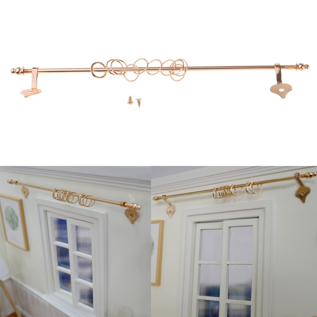 1/12 Dollhouse Furniture Miniature Curtain Rod / Curtain Rod, Length: 16.5 Cm