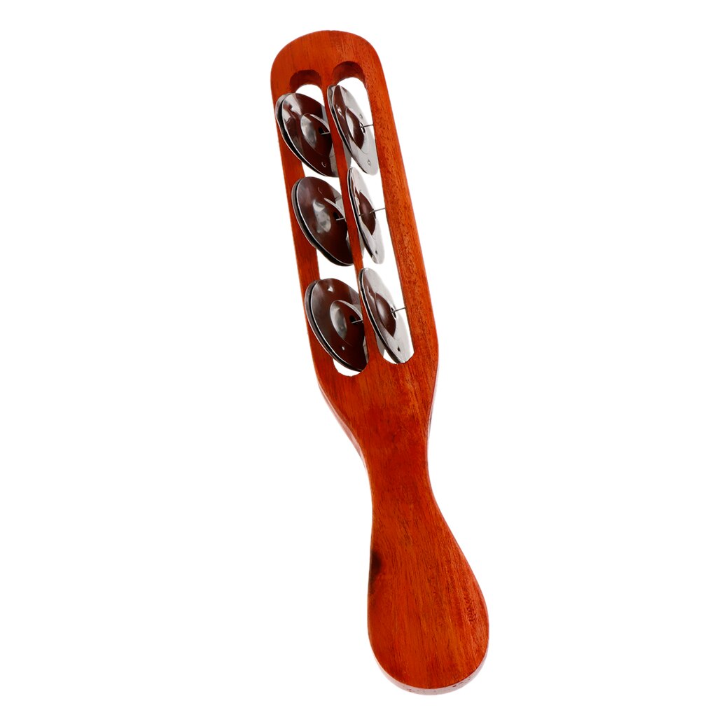 Double row bells Handy bell bell Baby hand rattles wooden toys