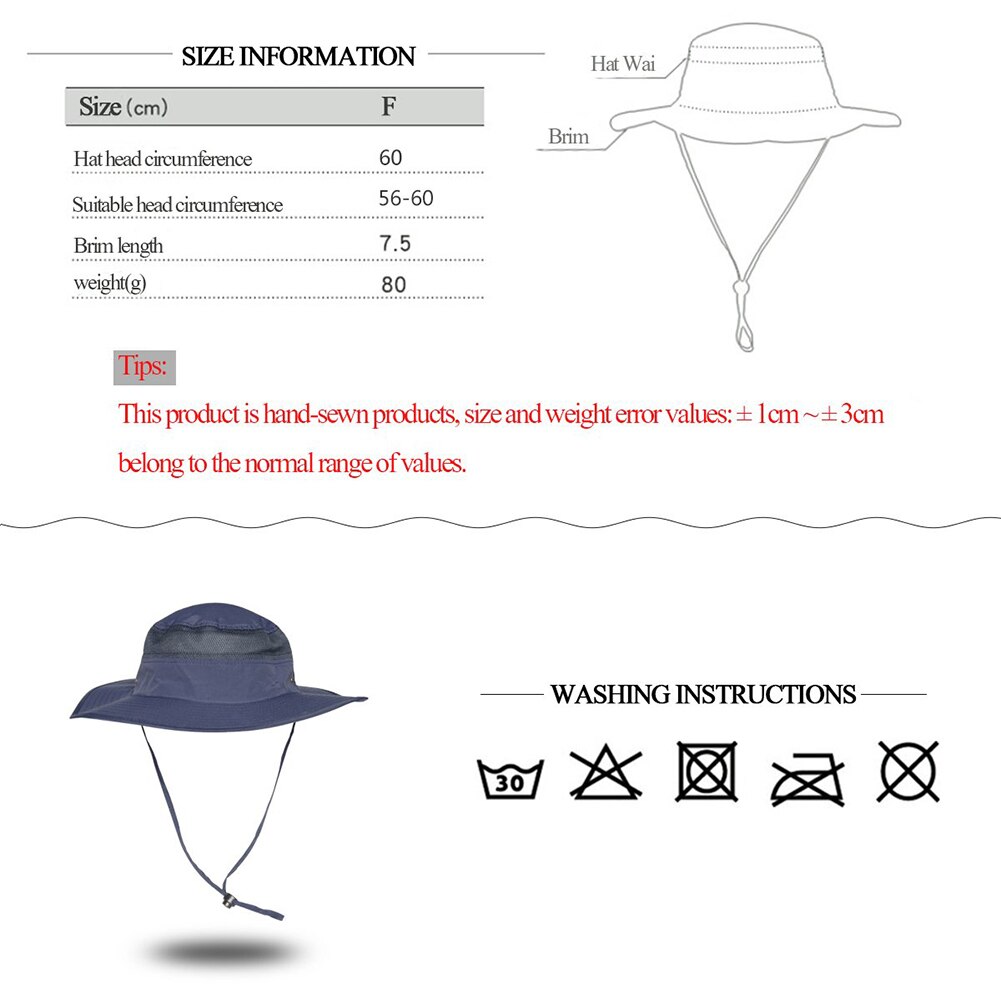 Outdoor Sun Protection Bucket hats for women Men Summer Big Wide Brim Hiking Fishing Travel Fisherman Basin Sun Caps gorras