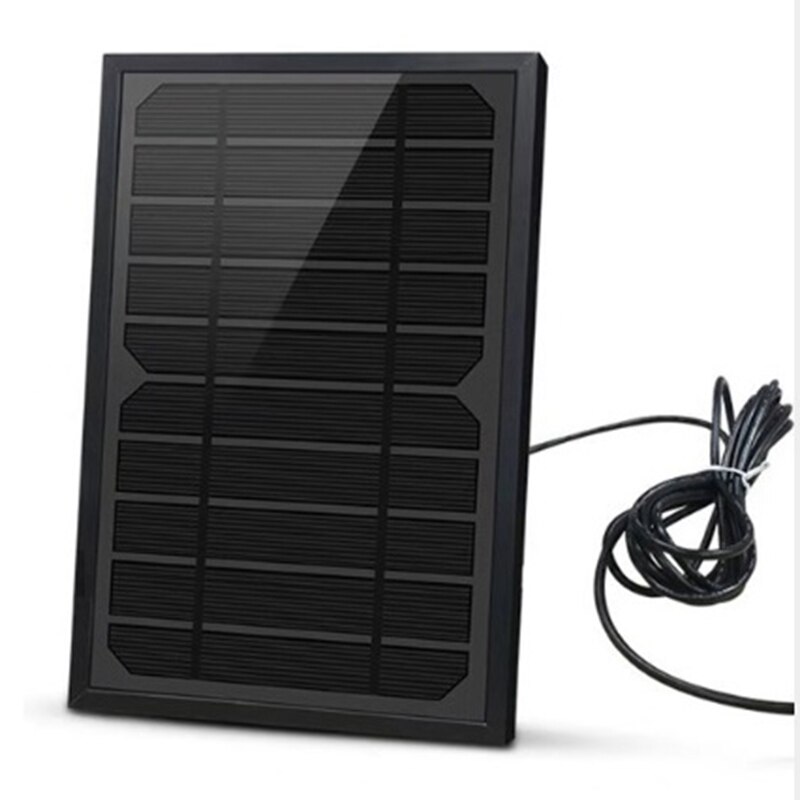 Zonnepaneel voor beveiligingscamera 5v wandmontage buiten weerbestendig zonne-energie oplaadpaneel voor thuissysteem android-interface